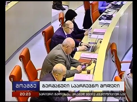 გაერთიანებულ კომიტეტებზე ჩავარდნის შემდეგ ე.წ. გერმანული მოდელი დღეს პარლამენტმა არარ განიხილა