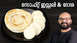 സോഫ്റ്റ് ഇഡ്ഡലി & ദോശ | Soft Idli & Dosa Recipe | Easy & Perfect Idli Dosa Batter screenshot 3