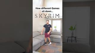 How Different Games Sit Down… #Shorts #Gaming