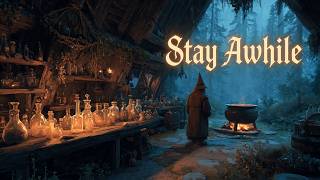 Wizard Beside the Misty Cauldron - Medieval Fantasy Music & Mystical Ambience | 4K