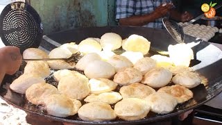 Best Street Food India - Amazing Puri Sabji - Indian Street Food - Famous Puri Sabji Ambala