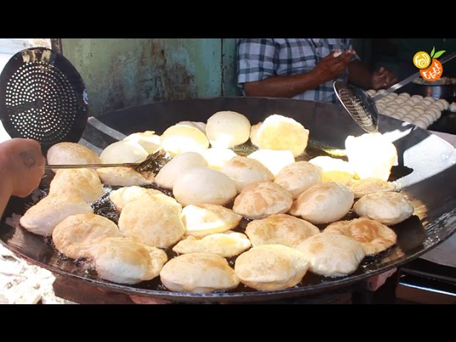 Best Street Food India - Amazing Puri Sabji - Indian Street Food - Famous Puri Sabji Ambala | Food Fatafat