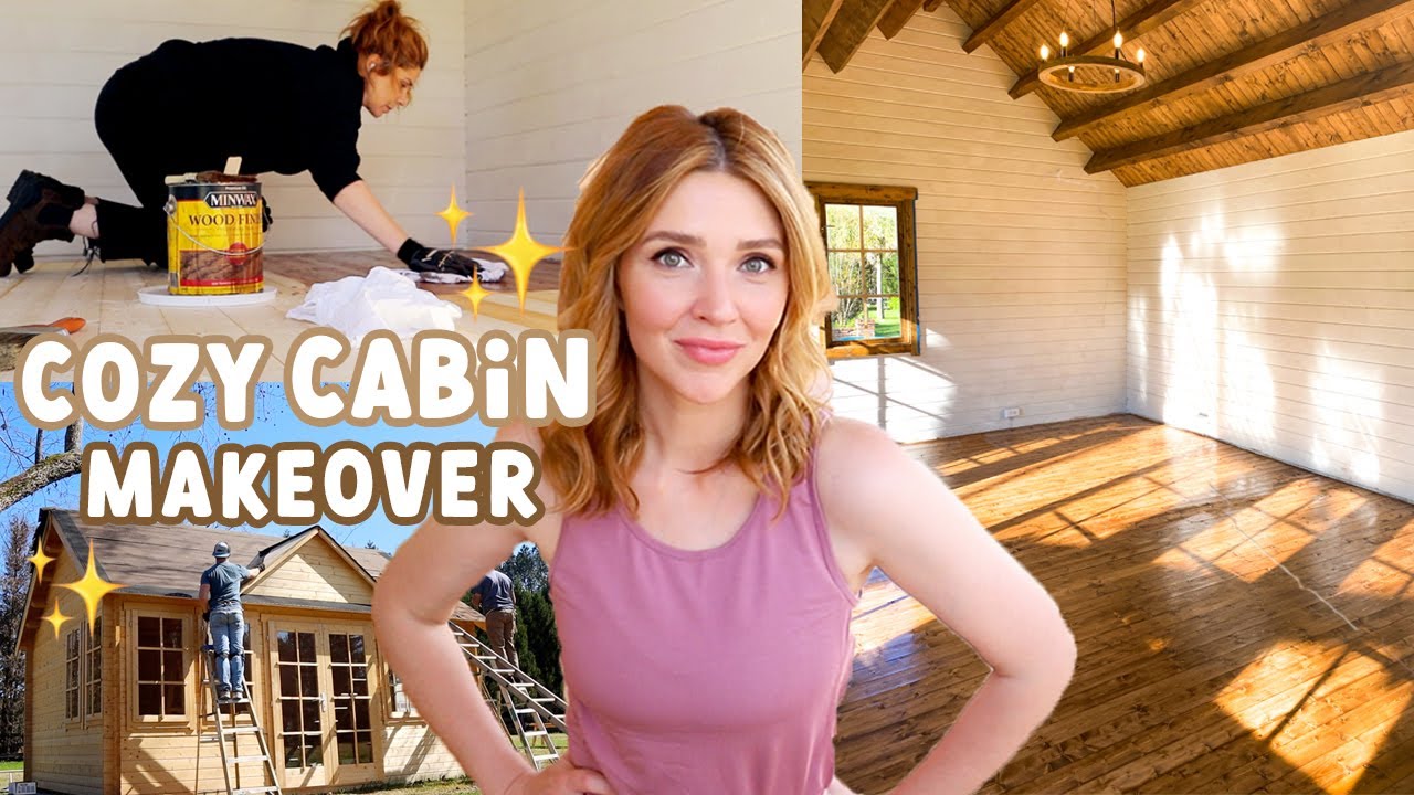 ✨NEW✨"She-Shed" Transformation \ My Cozy Cabin Backyard Office \ Part Two