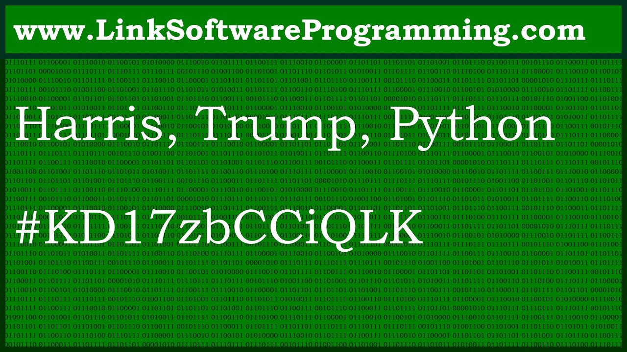 Python Trump Harris, Trump, Python, #KD17zbCCiQLK - YouTube