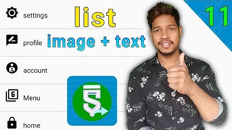 Listview image and Text view with custom view activity in sketchware/Aauraparti