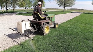 Homemade Lawn Sprayer Killing Clover Dandelions