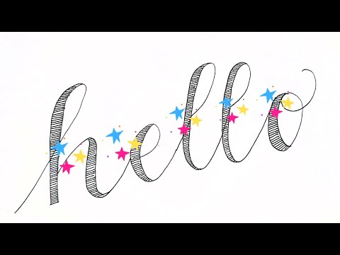 How To:Faux Calligraphy??