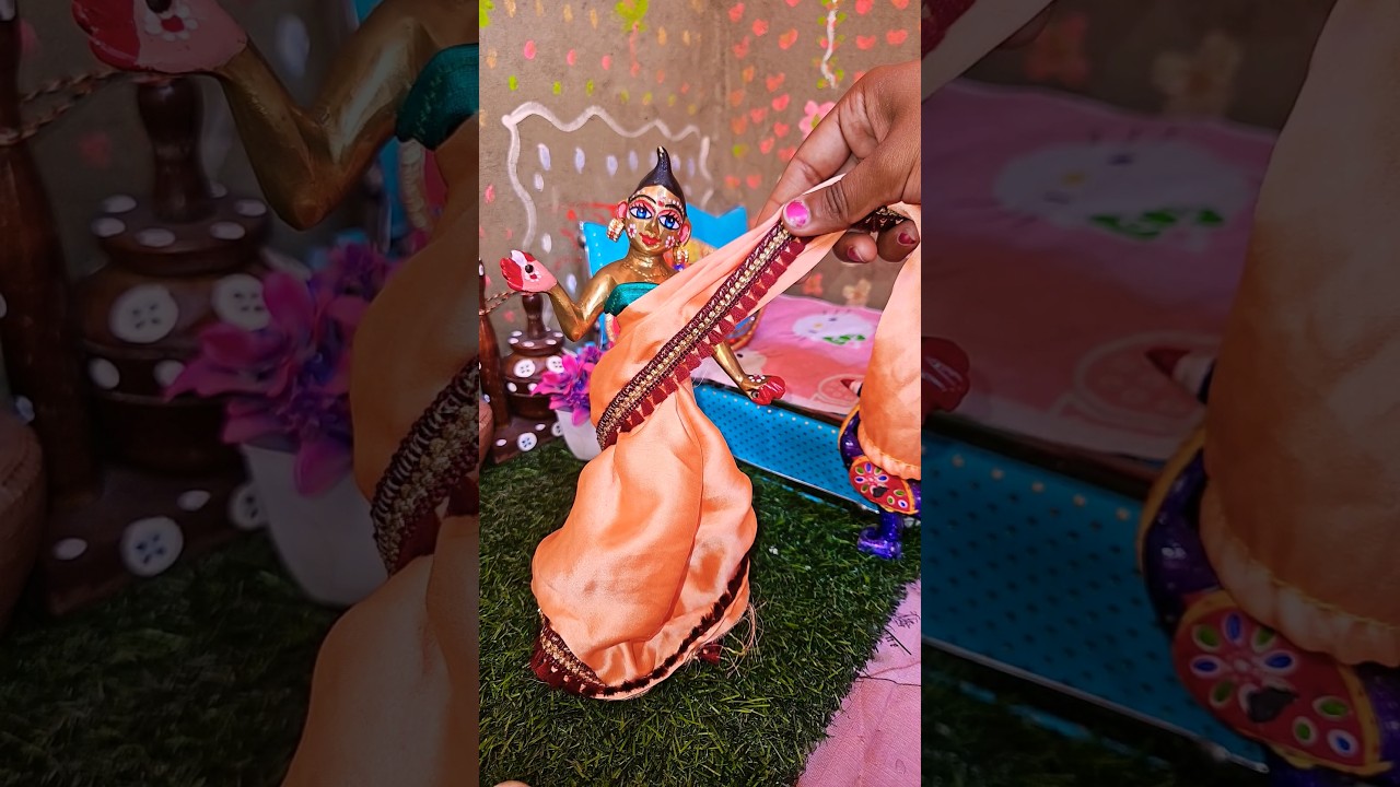 radha rani Shringar video #radharani #radhasaree #laddugopalshorts