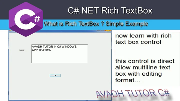 richtextbox in c#.net windows application | richtextbox methods | multi line text box c#
