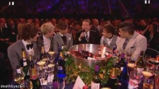 One Direction Chat with James Corden at the Brits