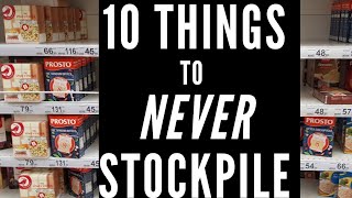 10 Things to NEVER EVER Stockpile Long Term   Foods For Survival Survivle Food Storage