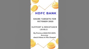 HDFC BANK SHARE LATEST NEWS TODAY SUPPORT RESISTANCE LEVELS