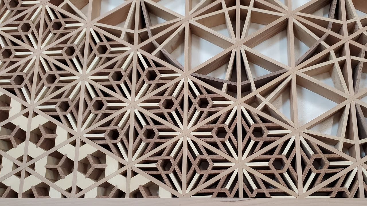 Taeho's Kumiko Club Part 7 - Kiku (Chrysanthemum) pattern & finishing up Sakura (Cherry Blossom)