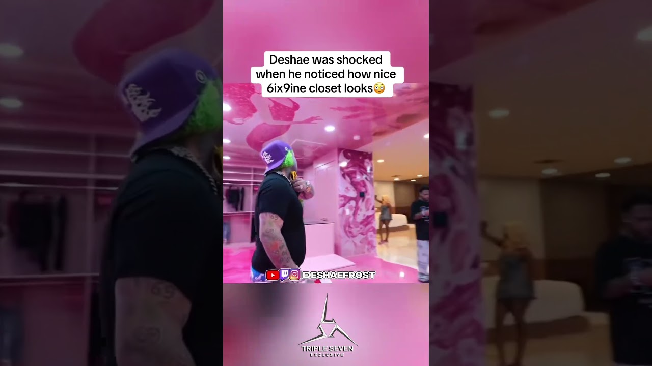 Дешай был шокирован, когда увидел, как хорошо выглядит шкаф 6ix9ine