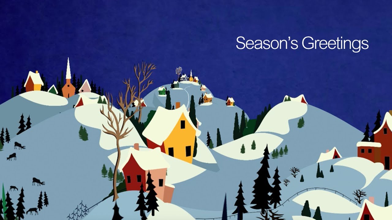 Winter Village Holiday Ecard