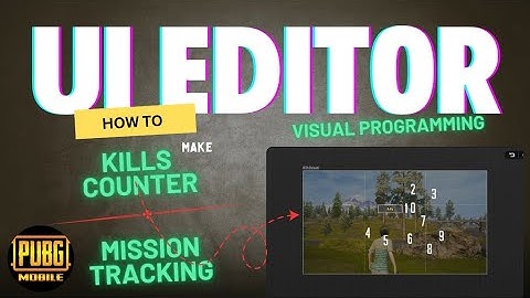 How To Make Kill Counter By Ui Editor | Visual Programming | UI EDITOR|#PUBGMWOW #WOWPakistanSeries