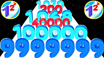 Number Run: Merge Master (vs) Number Stack - Math Game (ASMR Gameplay)