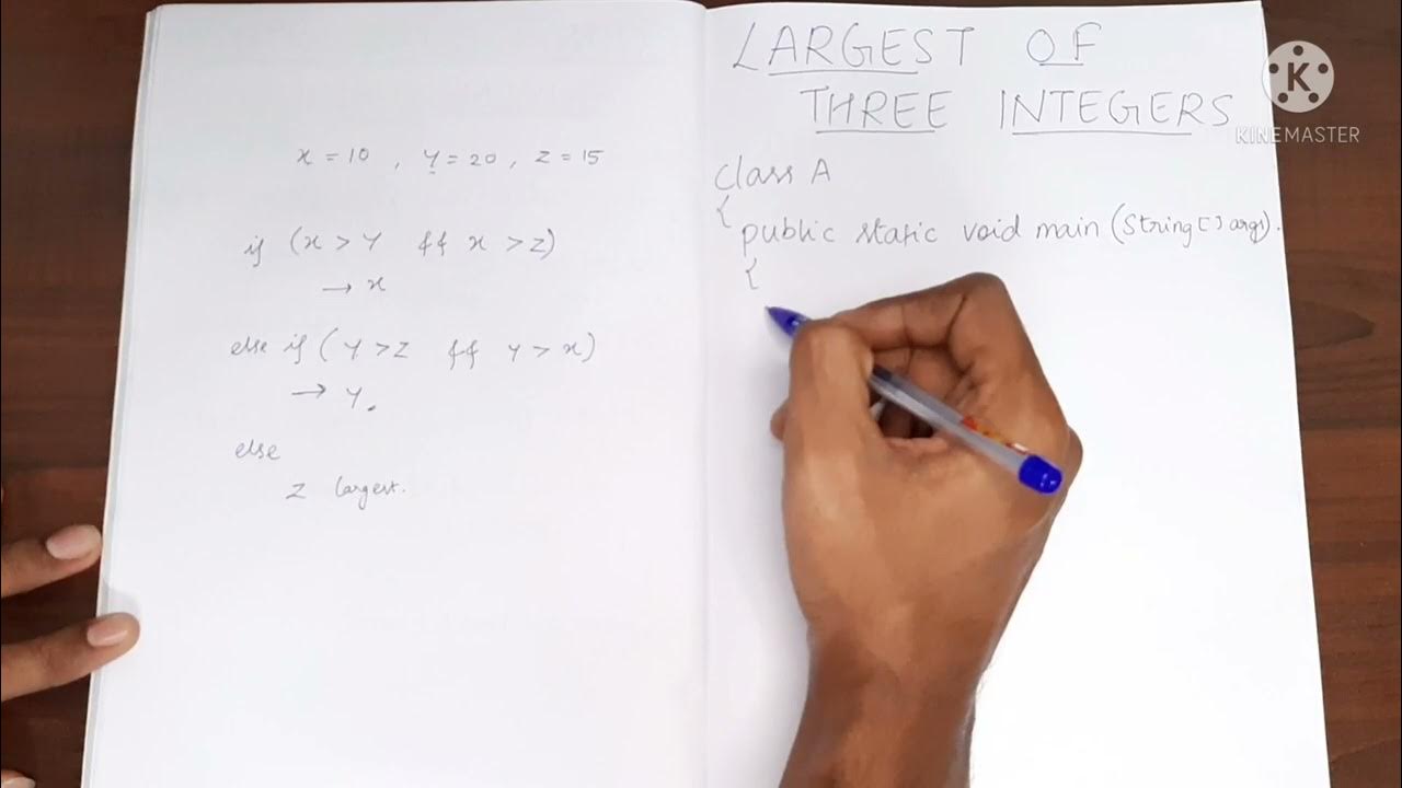 Largest of Three Numbers | Java | Program to find the Largest value ...