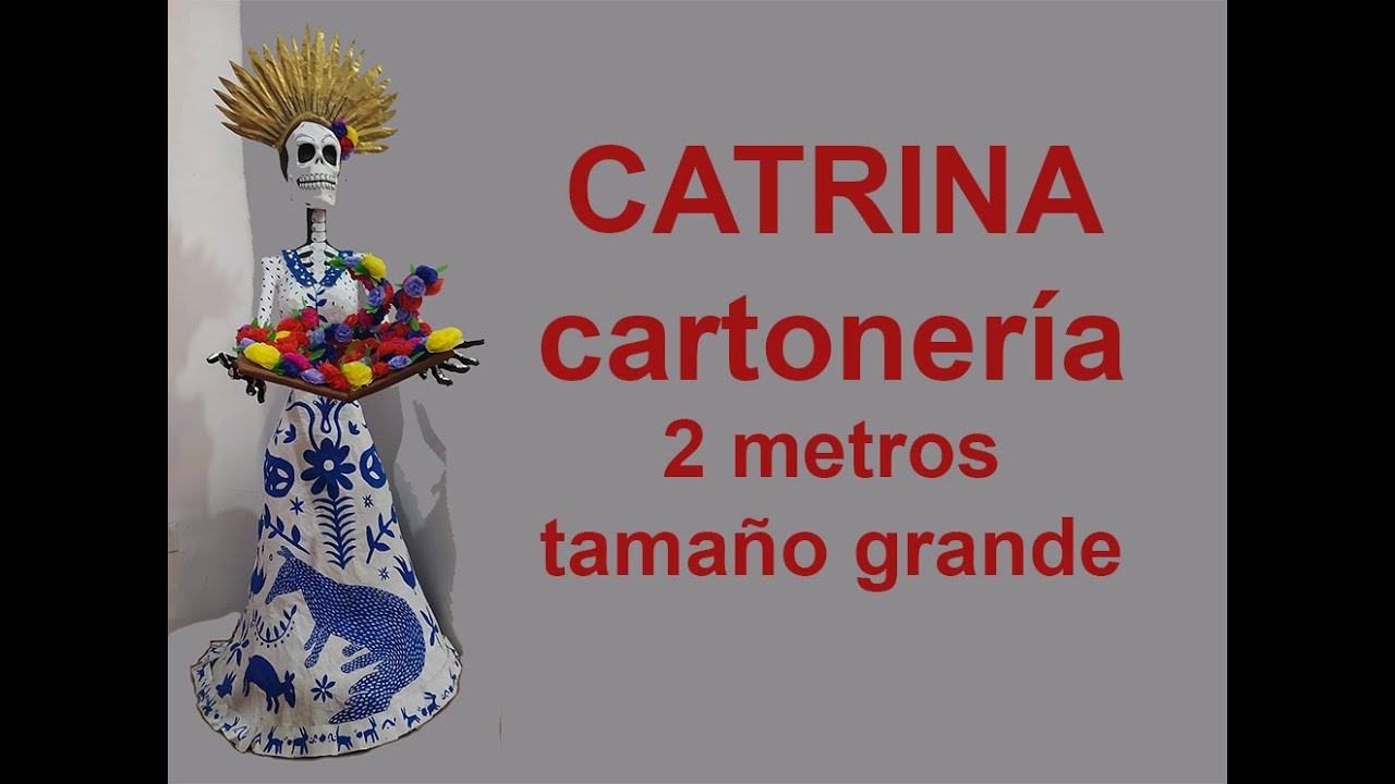 Catrina de cartonería tamaño natural