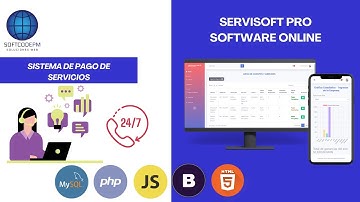 72. SERVISOFT PRO -  Sistema De Pago De Servicios - PHP, AJAX, JS & MYSQL.