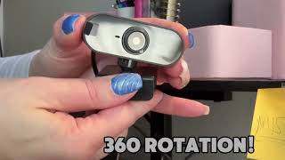 QYNIAL Full HD 1080P Webcam with Auto Focus and Dual Microphones Black