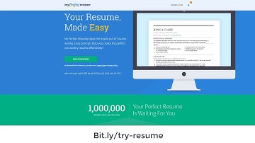 My Perfect Resume – How to create the Perfect Resume with HQ Templates!