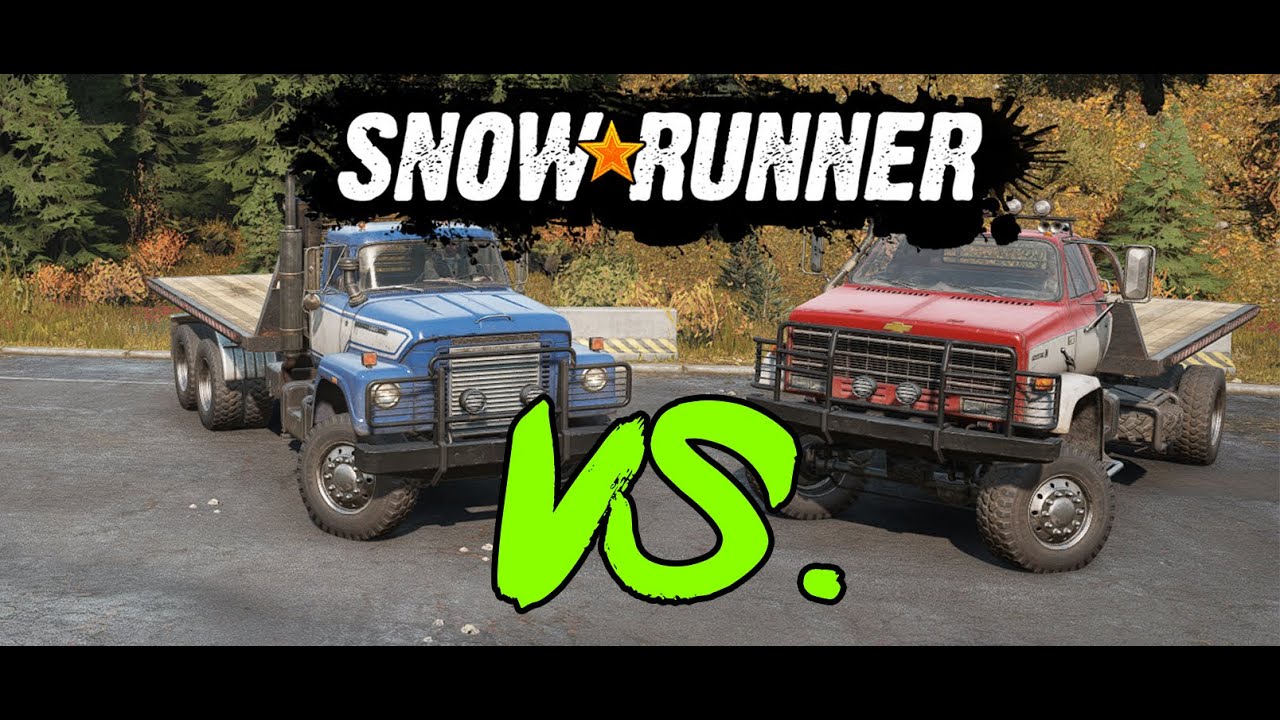 Snowrunner Truck Comparison Fleetstar vs. Kodiak YouTube