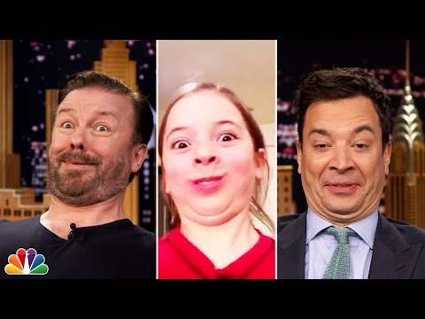 Tonight Show Funny Face Off with Ricky Gervais