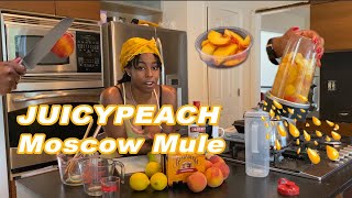 Juicy Peach Moscow Mule | Juicy Panda Cocktail