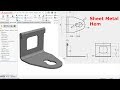 Solidworks sheet metal Tutorial Hem