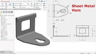 Solidworks sheet metal Tutorial Hem