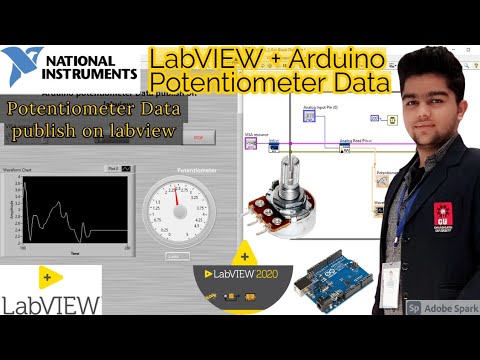 LabVIEW | Potentiometer data publish on labview | Analog Read data ...