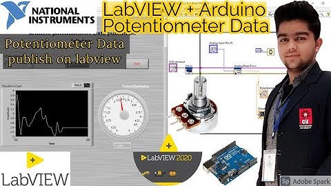 LabVIEW | Potentiometer data publish on labview | Analog Read data | Labview + Arduino Series