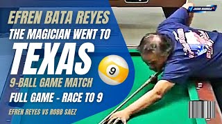 ⭐ Efren Reyes Full Game in Texas USA open pool tournament 9 Ball Game Hill-Hill Match #efrenreyes