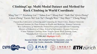 [CVPR2025]ClimbingCap: Multi-Modal Dataset and Method for Rock Climbing in World Coordinate