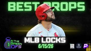 BEST MLB PROPS TODAY | BEST 5 BETS | MONDAY 6/15/26 | BONUS MLB BET 🔥