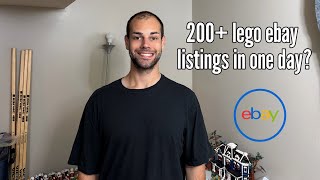 Trying to list 200 Lego mini figures on eBay in one day