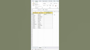 Excel : Flash Fill