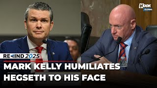 Hegseth Gets Visibly Uncomfortable As Mark Kelly Recounts His ‘Strip Club Scandal’ | Rewind 2025
