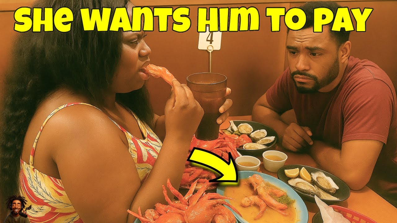 Она съела СВОЮ еду… И ЕГО еду… Но ОТКАЗАЛАСЬ платить!