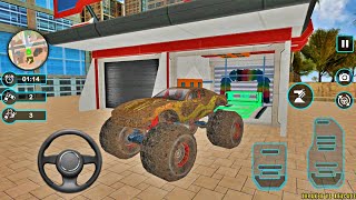 Car Wash Garage Service Workshop - Monster Truck Driving Modern Auto Wash - Best Android Gameplay