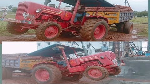 Mahindra 575 di Tractor Stuck in heavy mud rescue by Swaraj 744 FE Tractor | Mahindra tractor power