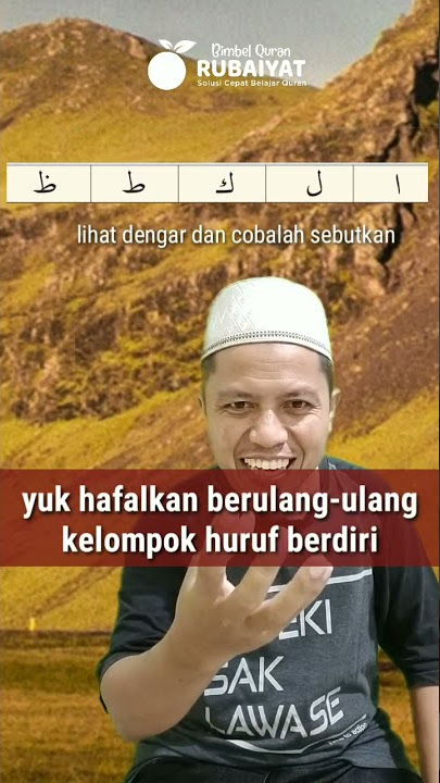 Menghafal Huruf Hijaiyah Berbentuk Berdiri dengan Lagu Potong Bebek (Versi Tiktok dan Reels)