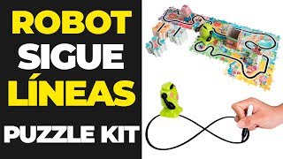 DRAWBOT - Kit Puzzle 140 Piezas del Robot Sigue Líneas 🤖✏️ [ RCTecnic - Kit de montaje ]