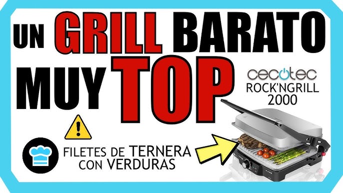 Rock'nGrill 2000 Stone Ceramic Mix&Grill Parrilla Eléctrica Cecotec