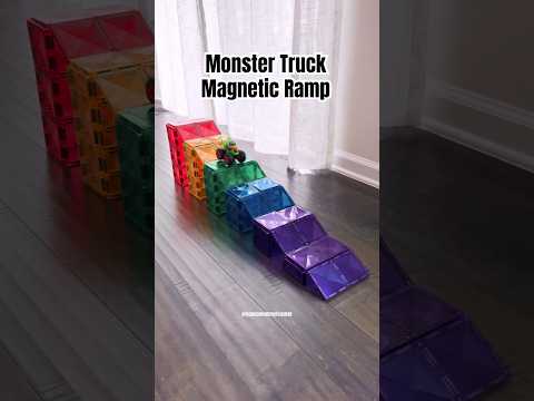 How To Build A Monster Truck Ramp With Magna Tiles