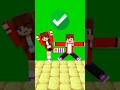Help JJ and Sister Win the Guess the Figure Challenge - MAIZEN Funny Animation #minecraft #shorts