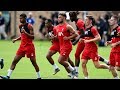 Liverpool FC train at Notre Dame University, Indiana