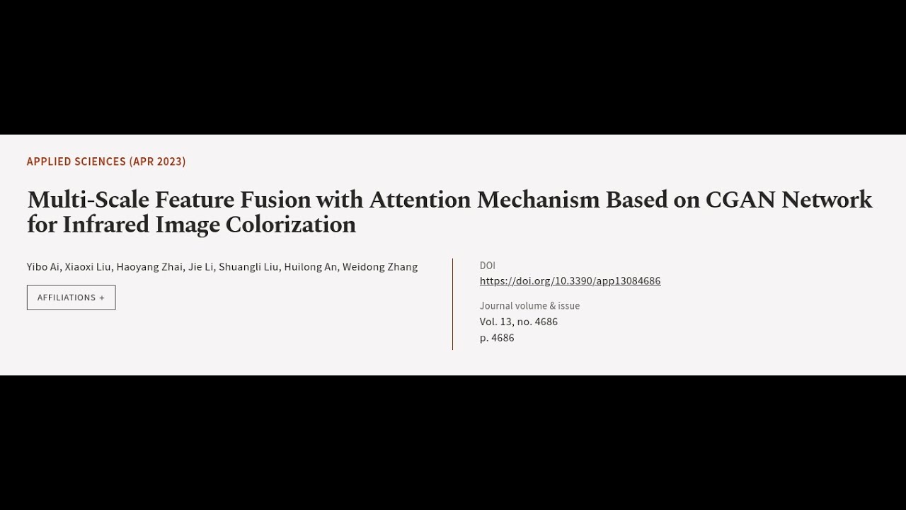 Multi-Scale Feature Fusion with Attention Mechanism Based on CGAN ...