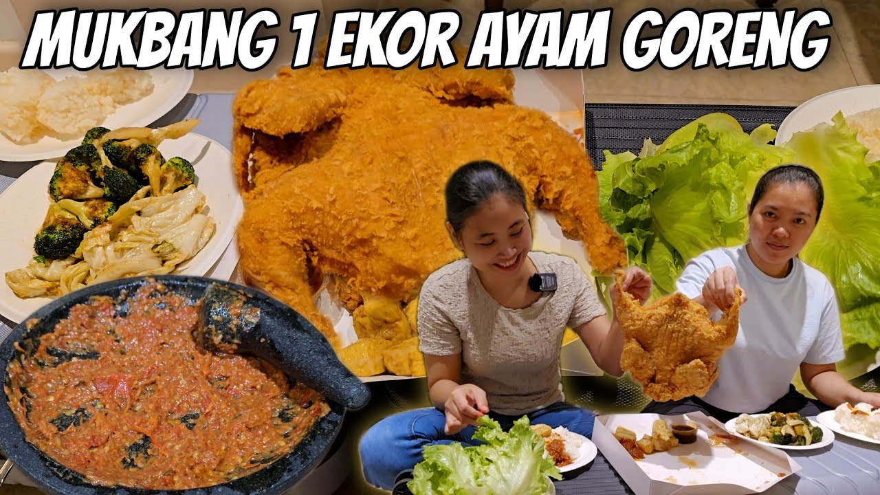 MUKBANG SATU EKOR AYAM UTUH‼️ KEPEDASAN SAMPAI NANGIS 